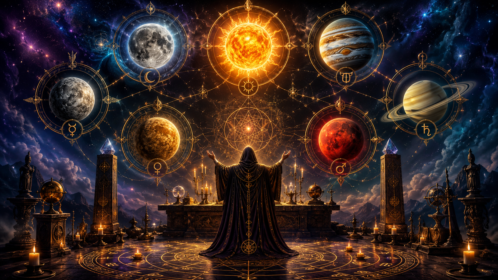 Influência dos Planetas na Magia